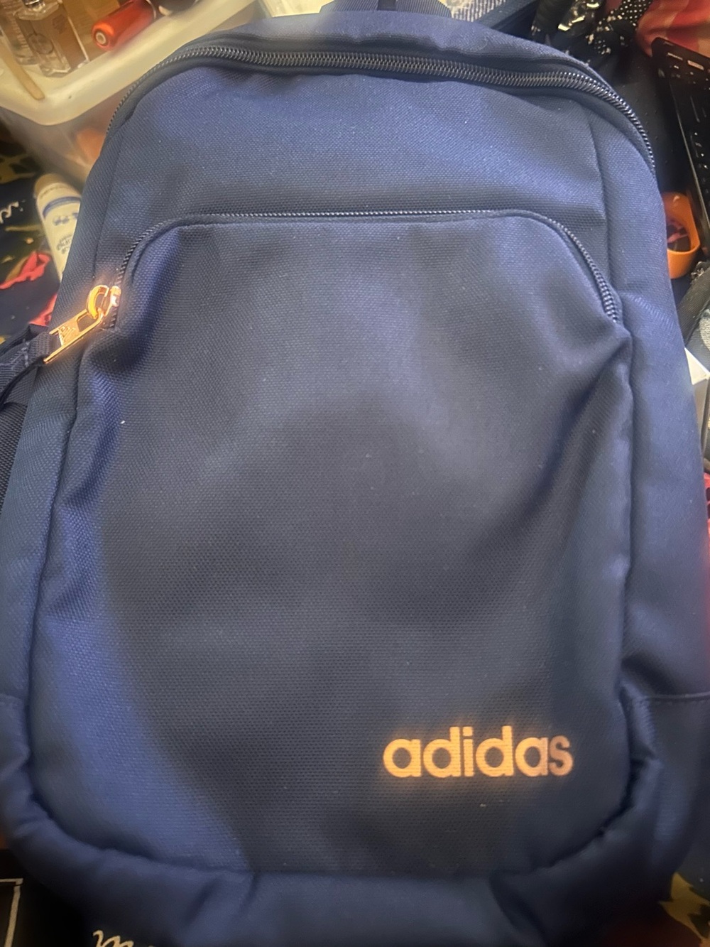 Unisex Adidas Navy Blue core sling collegiate bag copper logo nwt
